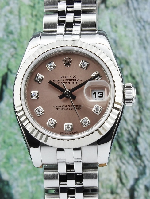 (image for) A ROLEX LADY SIZE OYSTER PERPETUAL DATEJUST - 179174